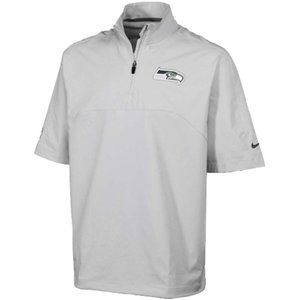 Nike Seahawks 1/4 Zip short sleeve sideline jacket